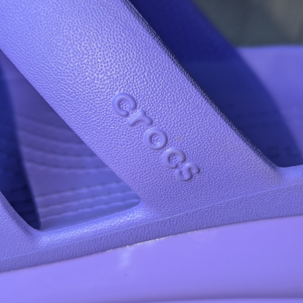 Crocs Mega Crush Triple Strap Platform Sandals Women's 8 Purple - Picture 5 of 13